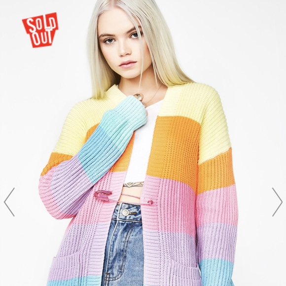 Sugar Thrillz Rainbow Cardigan | Poshmark